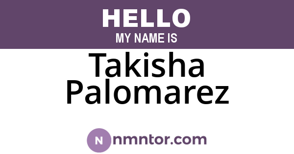 Takisha Palomarez
