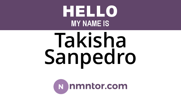 Takisha Sanpedro