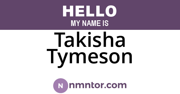 Takisha Tymeson