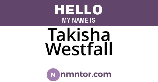 Takisha Westfall