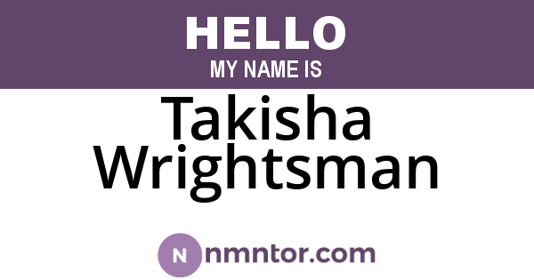 Takisha Wrightsman