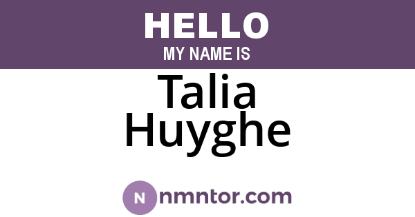 Talia Huyghe