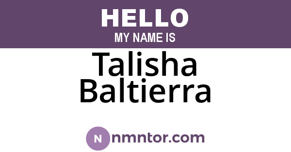 Talisha Baltierra