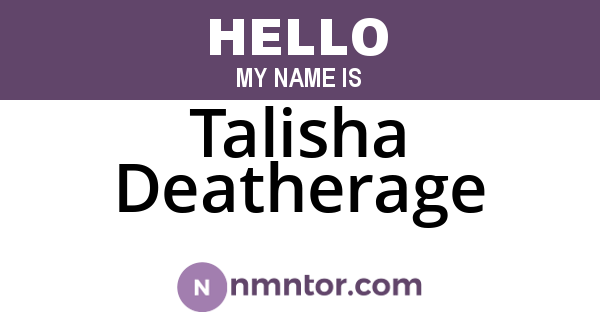 Talisha Deatherage