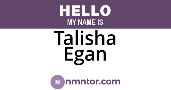 Talisha Egan