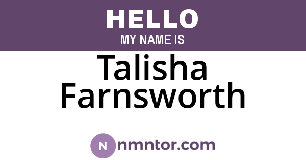 Talisha Farnsworth
