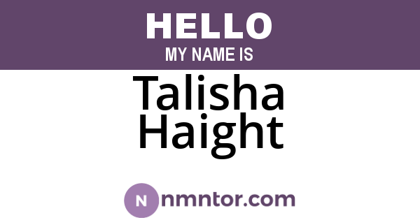 Talisha Haight