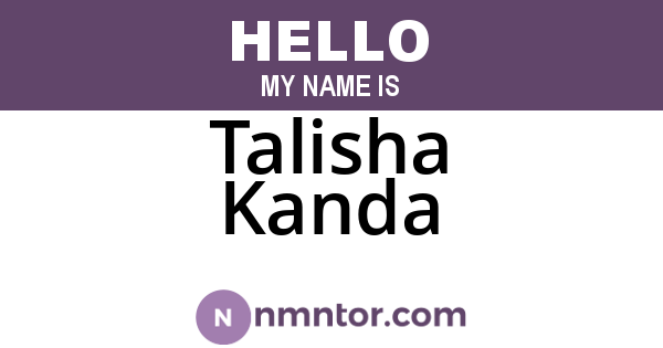 Talisha Kanda