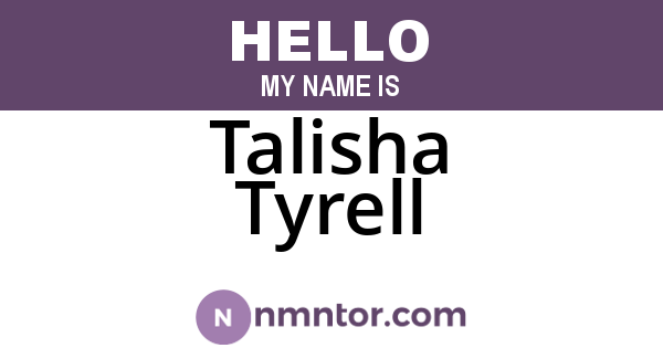 Talisha Tyrell