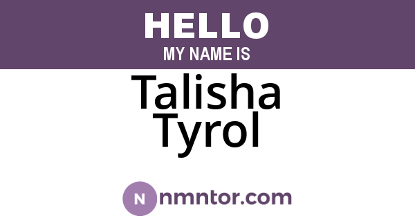 Talisha Tyrol