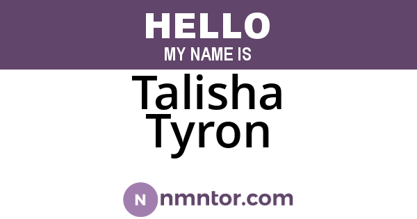 Talisha Tyron