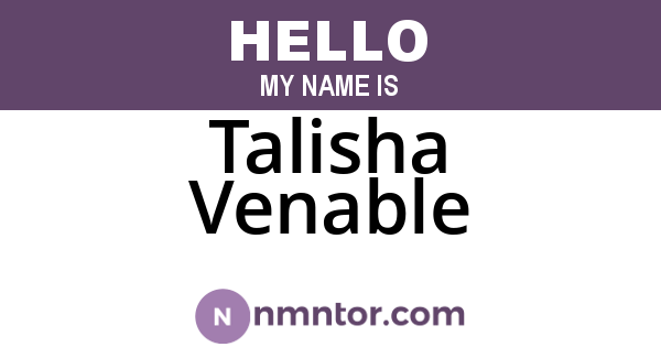 Talisha Venable
