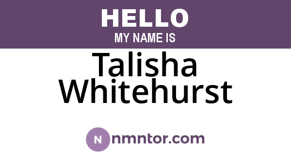 Talisha Whitehurst