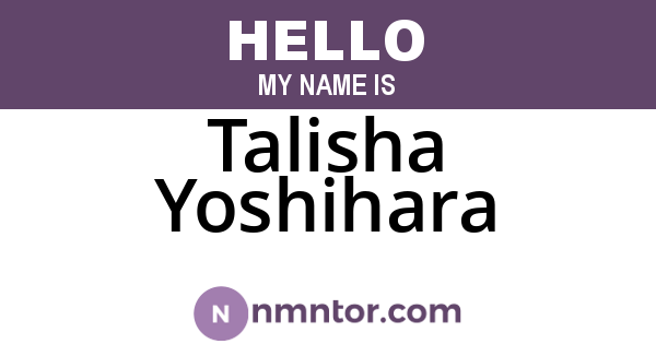 Talisha Yoshihara