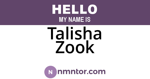 Talisha Zook