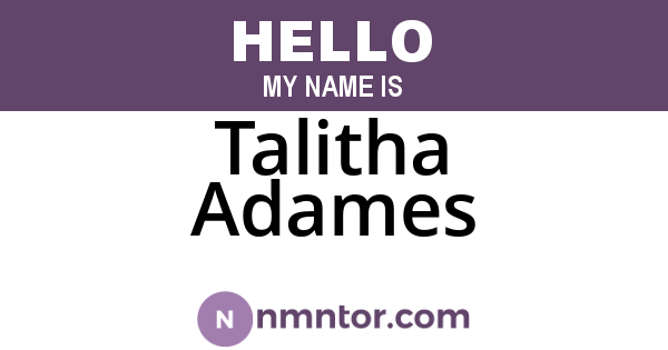 Talitha Adames