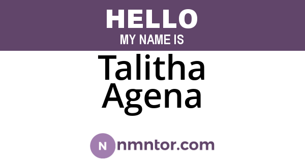 Talitha Agena