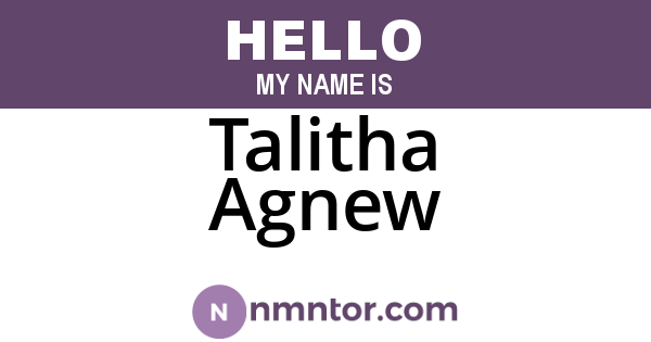 Talitha Agnew