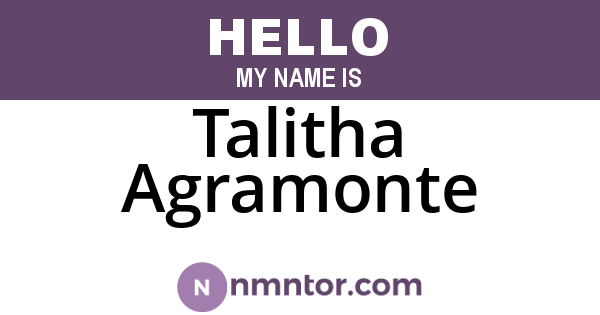 Talitha Agramonte