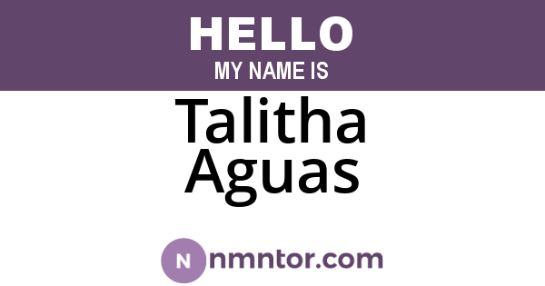 Talitha Aguas