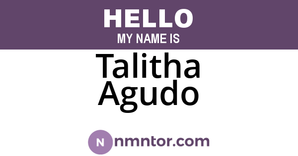 Talitha Agudo
