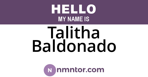 Talitha Baldonado