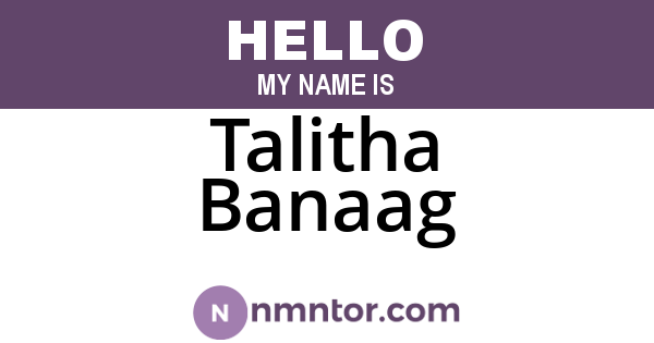 Talitha Banaag