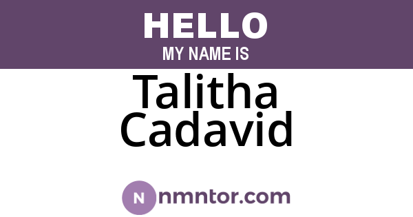 Talitha Cadavid