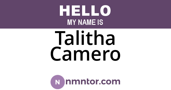 Talitha Camero