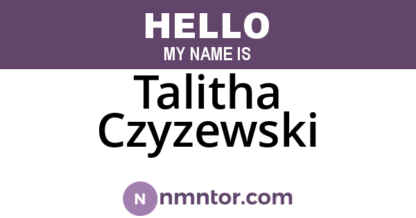 Talitha Czyzewski