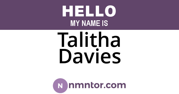 Talitha Davies