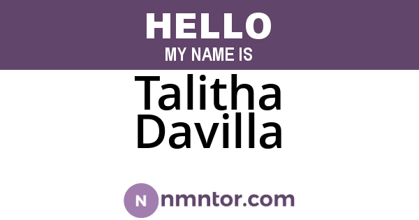 Talitha Davilla