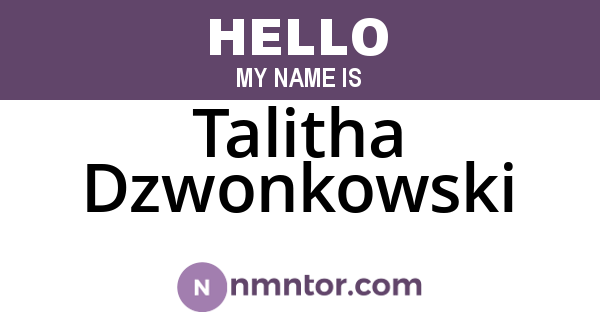 Talitha Dzwonkowski