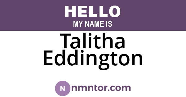 Talitha Eddington