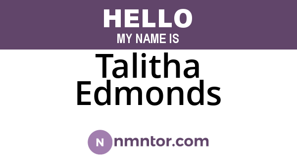 Talitha Edmonds