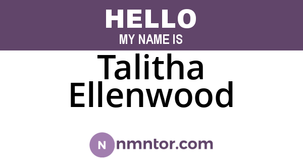 Talitha Ellenwood