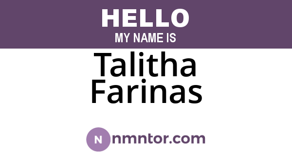 Talitha Farinas