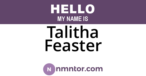 Talitha Feaster