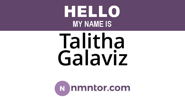 Talitha Galaviz