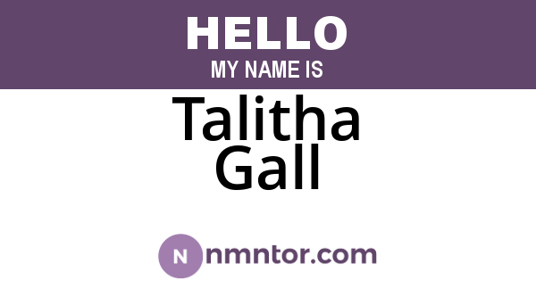 Talitha Gall