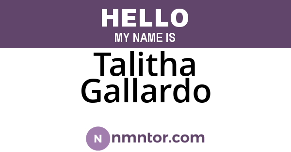 Talitha Gallardo