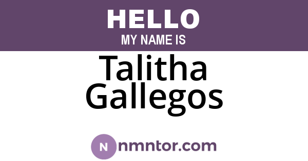 Talitha Gallegos