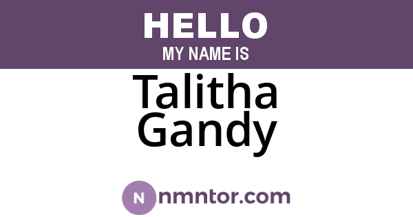 Talitha Gandy