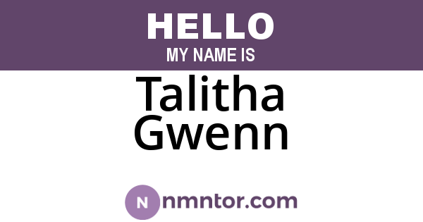 Talitha Gwenn