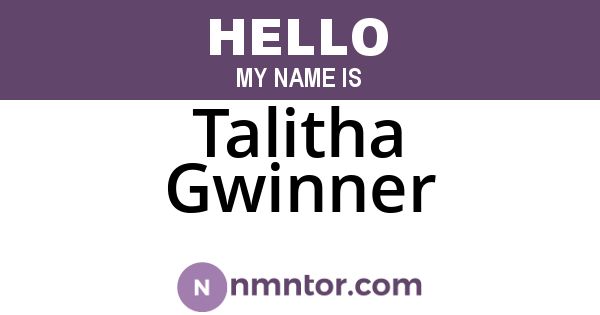 Talitha Gwinner