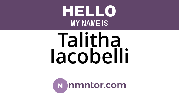Talitha Iacobelli