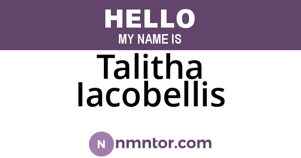 Talitha Iacobellis