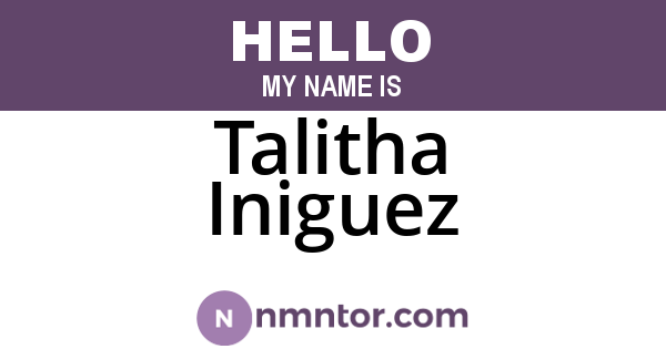 Talitha Iniguez