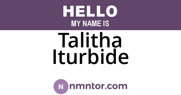 Talitha Iturbide