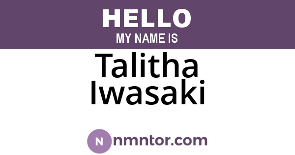 Talitha Iwasaki